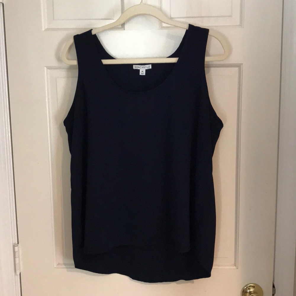 NWOT j crew navy tank xl